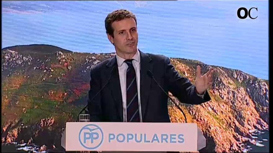 Casado, en Arteixo: "El Gobierno ya no es capaz de poner freno a la deriva de sus socios"