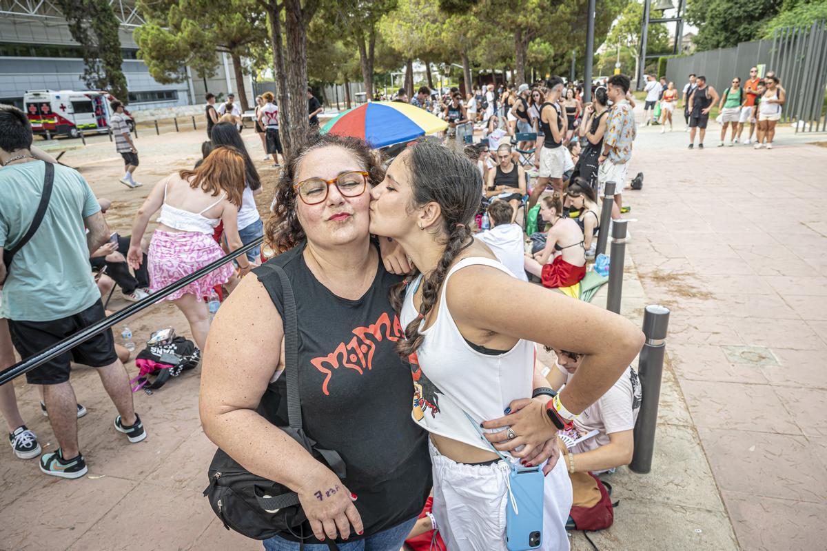 Ambiente antes del concierto de Rosalía