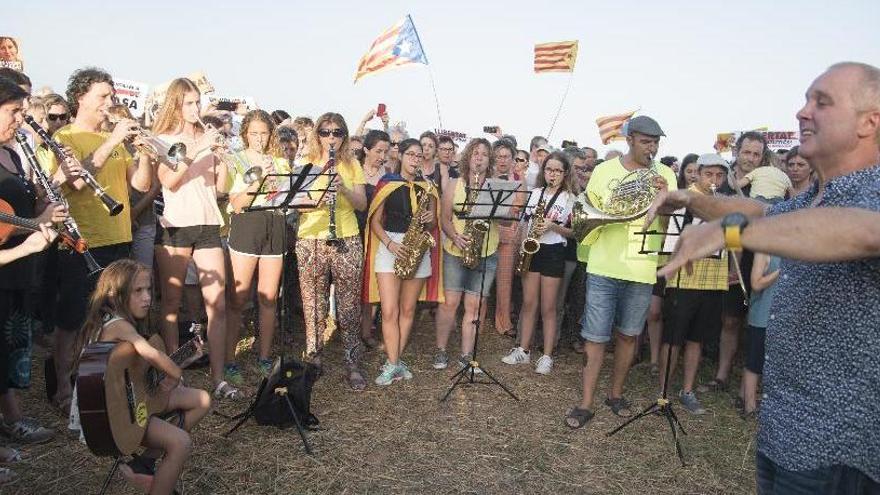 Una de les actuacions de Música per la Llibertat a Lledoners