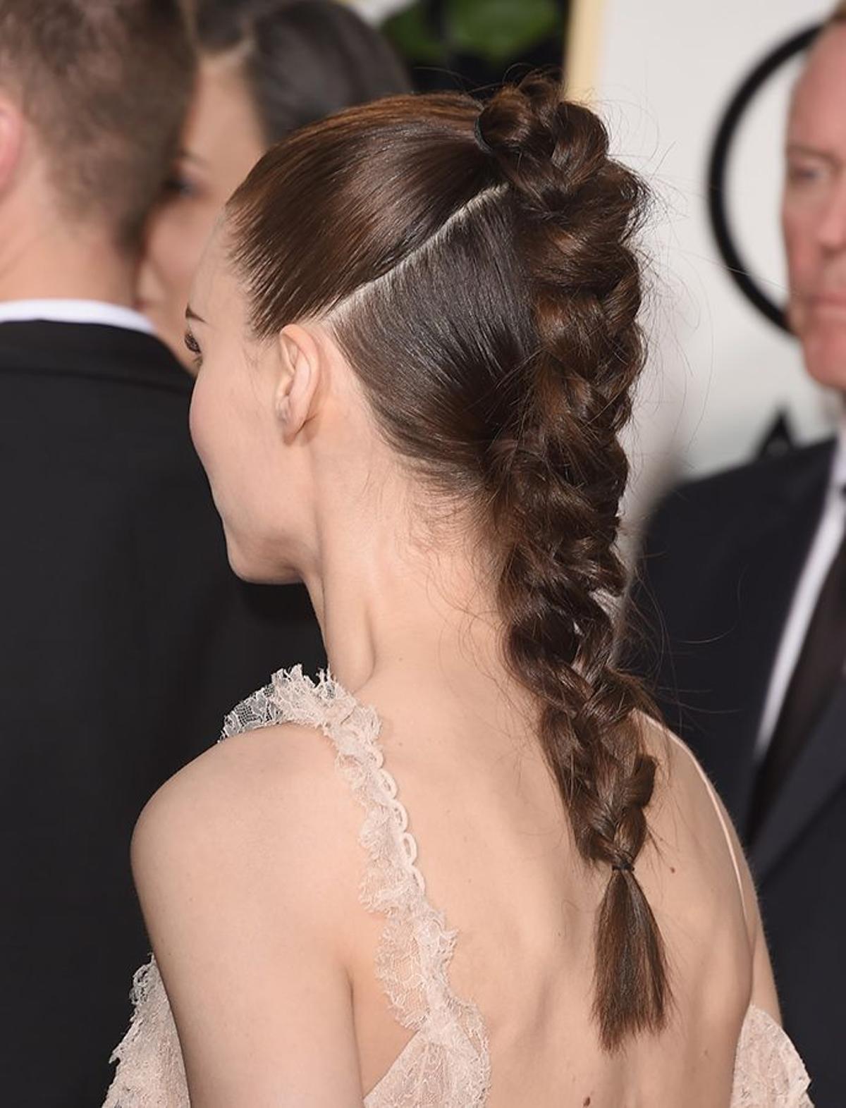 Globos de Oro 2016: los detalles de la trenza de Rooney Mara