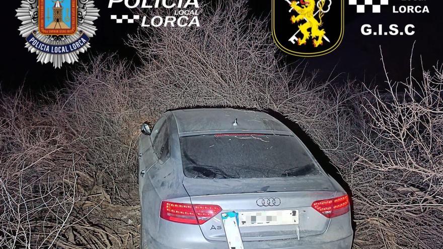 Una operación preventiva de la Policía Local de Lorca desemboca en una persecución a 190 km/h en las Pedanías Altas