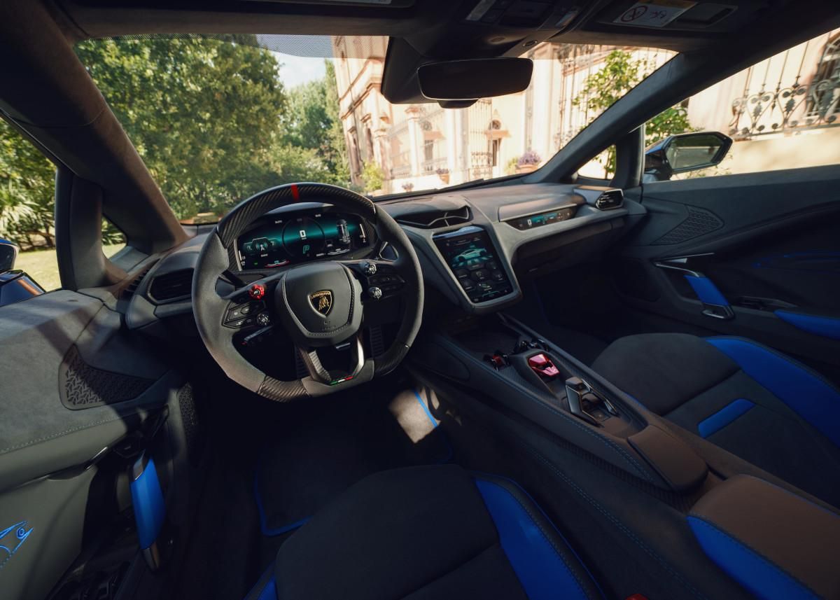 Interior del Lamborghini Temerario ‘Porto Cervo’