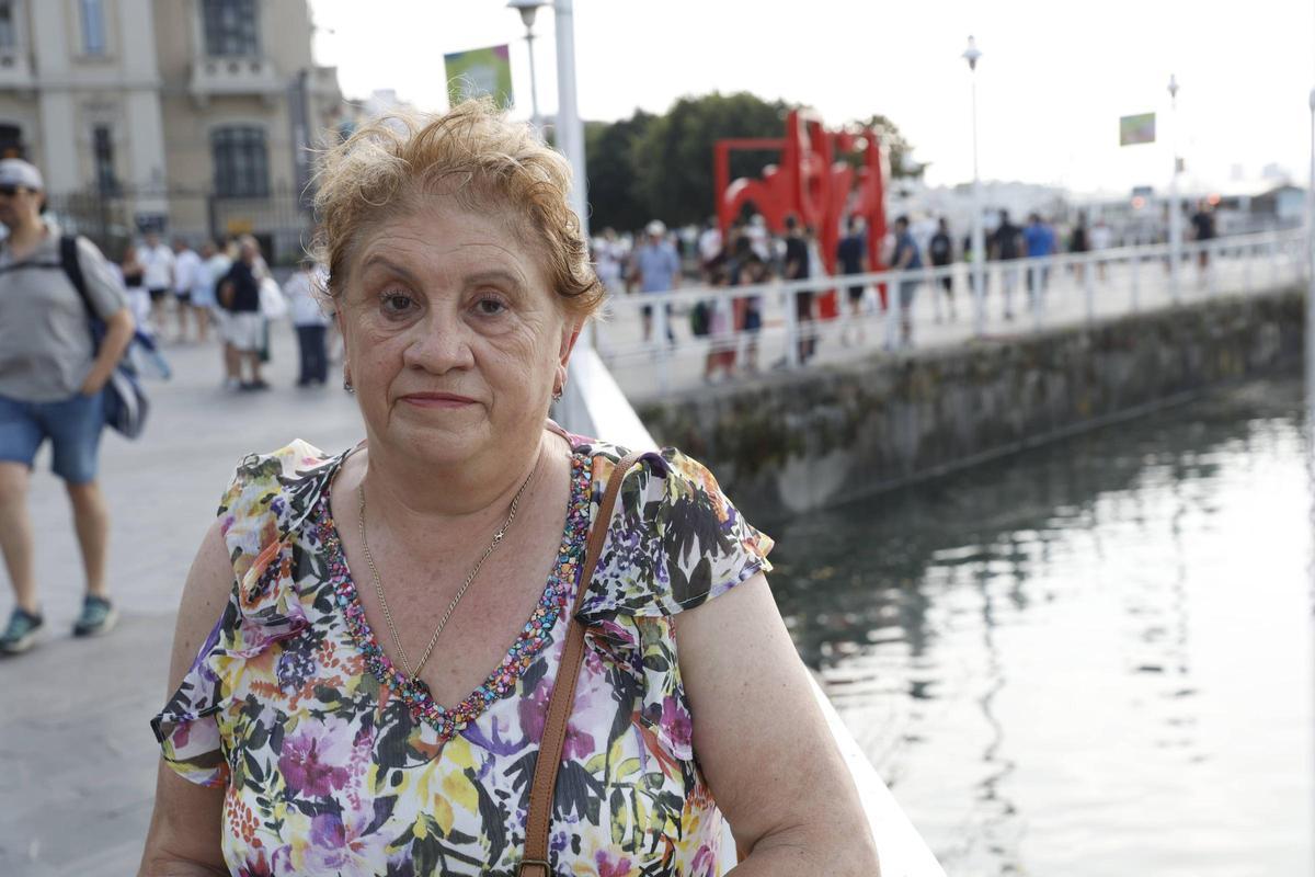 María Ángeles Perera, en una imagen tomada el pasado agosto en Gijón.