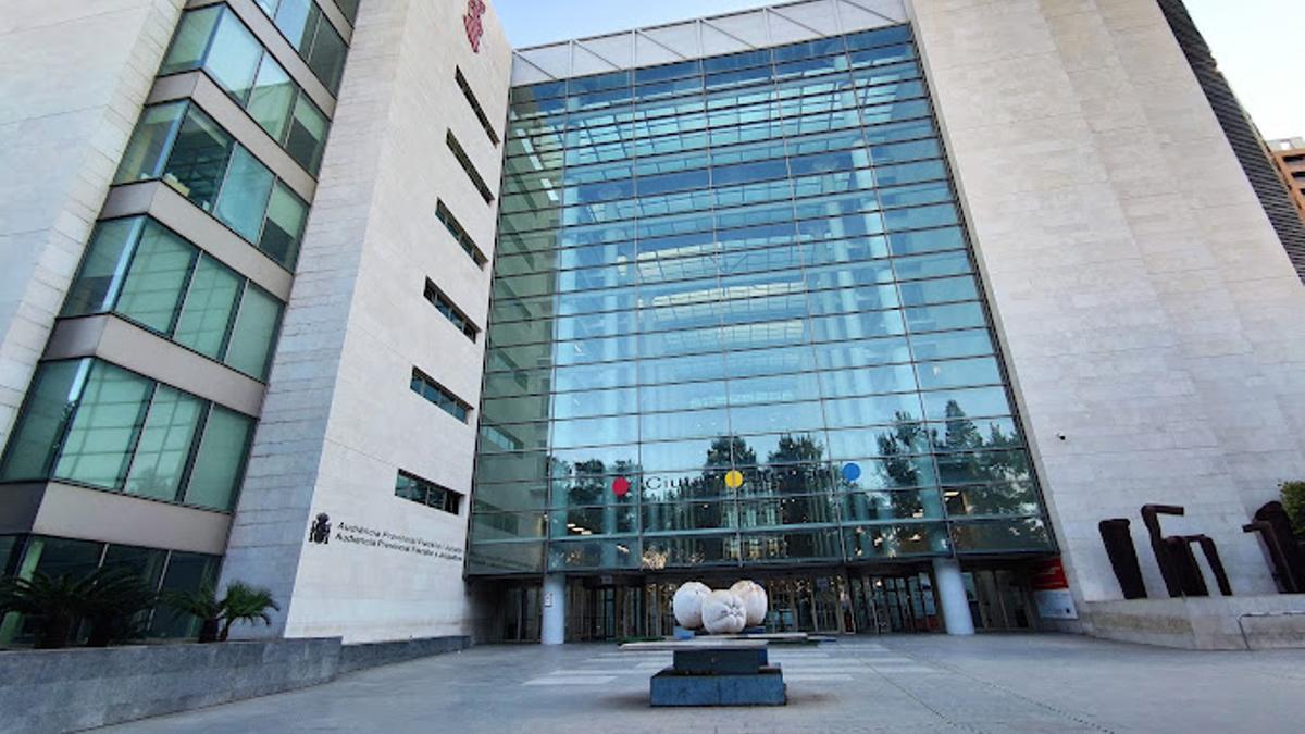 La Ciutat de la Justícia de València, donde ha comparecido el acusado en el Juzgado de Menores.