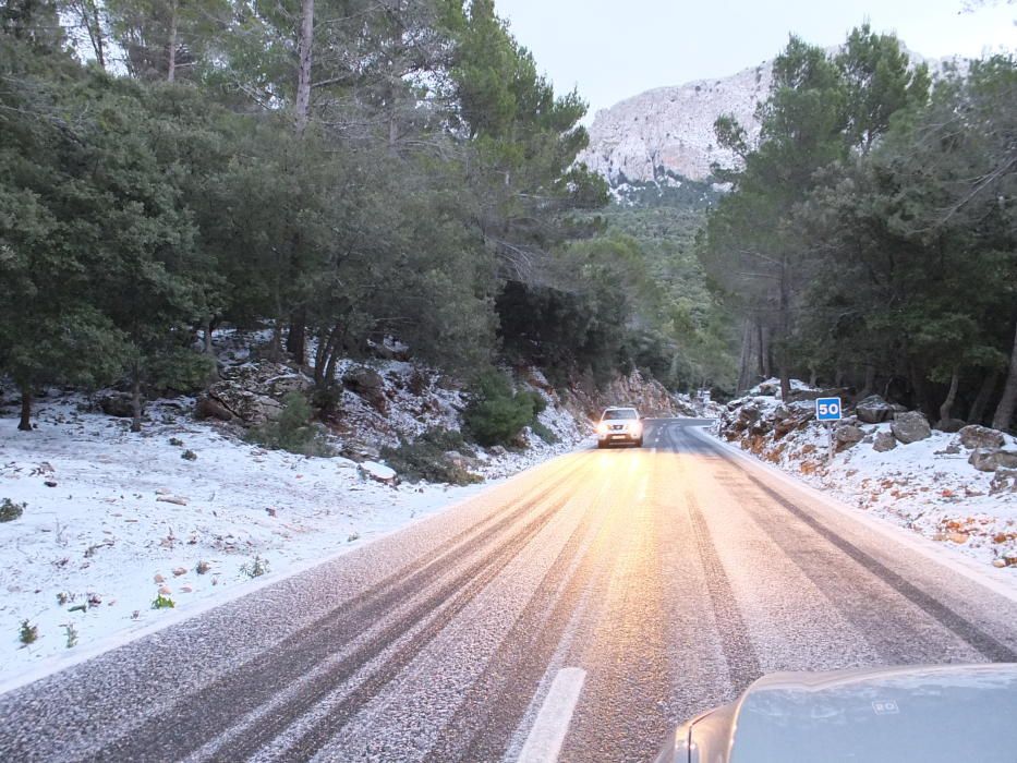 La nieve llega a Mallorca