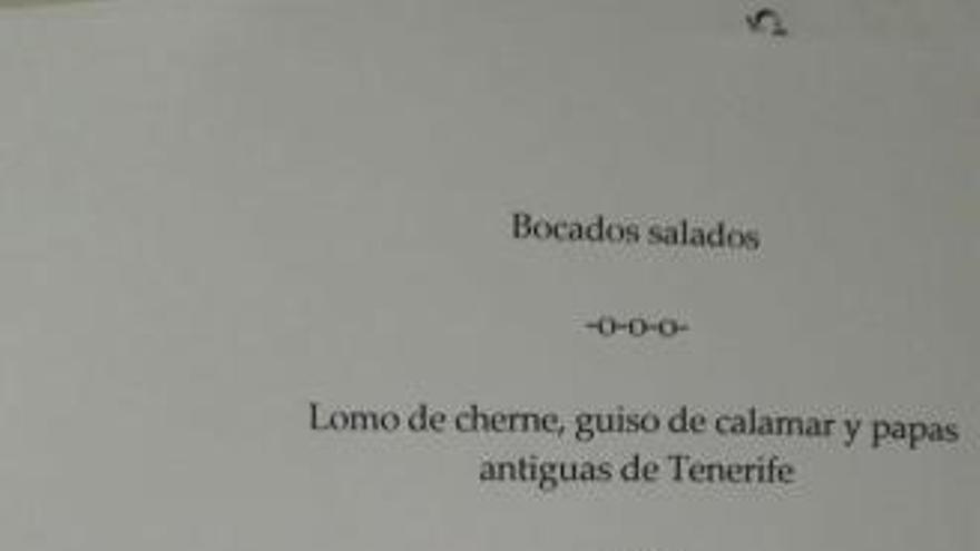 Cherne, queso de cabra majorero y vinos canarios en el almuerzo de los Reyes