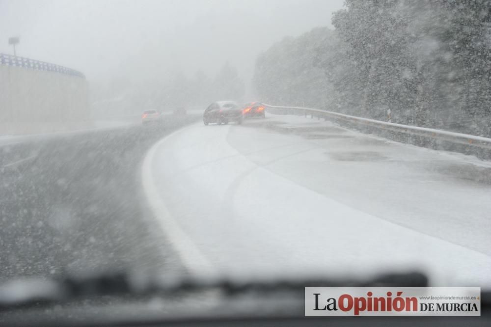 La nieve tiñe de blanco Murcia