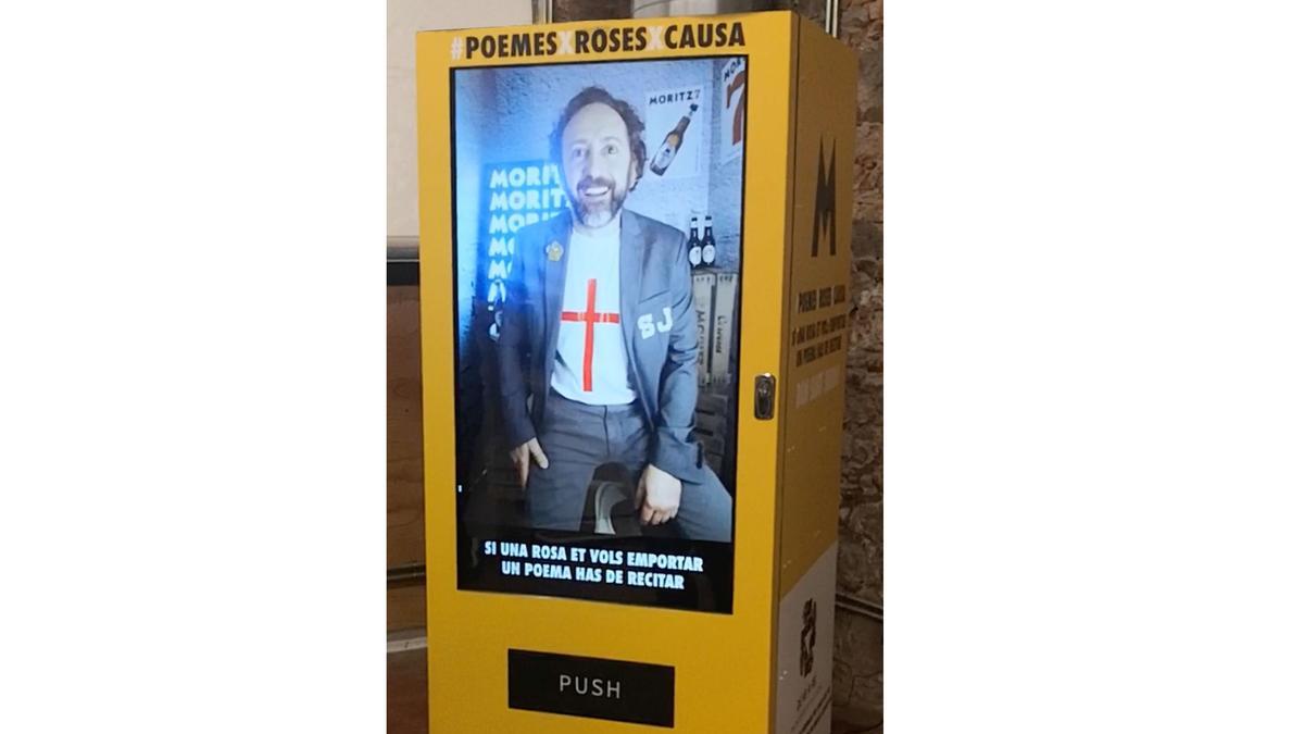 Fábrica Moritz tendrá una máquina de vending que dará rosas a cambio de poemas. 