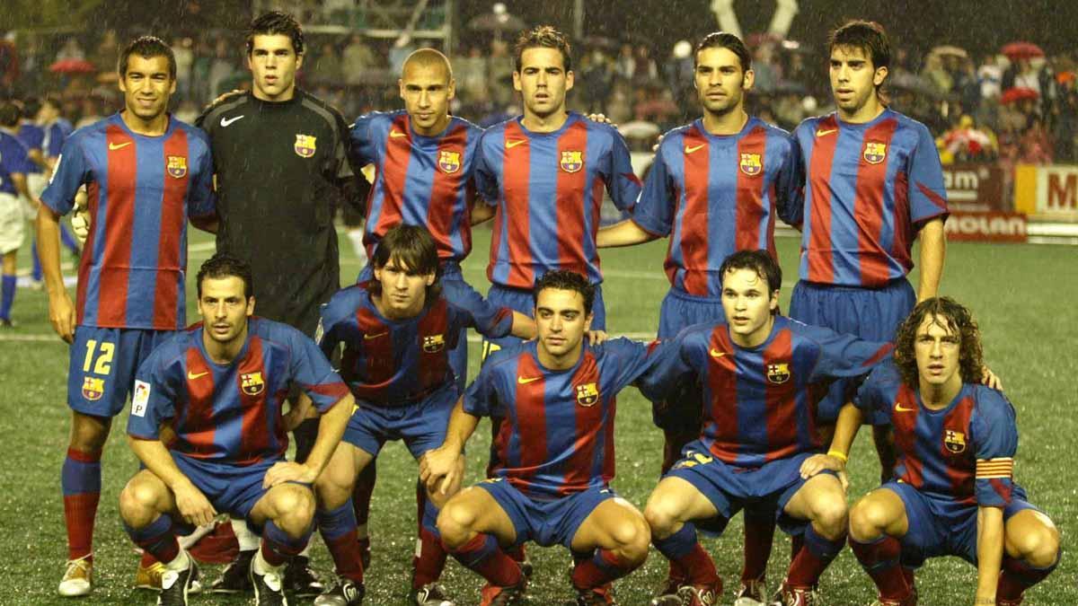 La primera titularidad de Messi con el Barça, el 27 de octubre de 2004