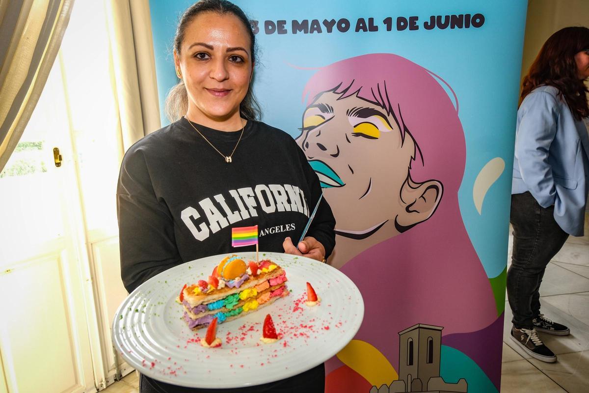 Cocinera del restaurante Lvgaris con su propuesta gastronómica para la VIII Ruta Gastronómica LGBTI, 'Milhoja Queer'.