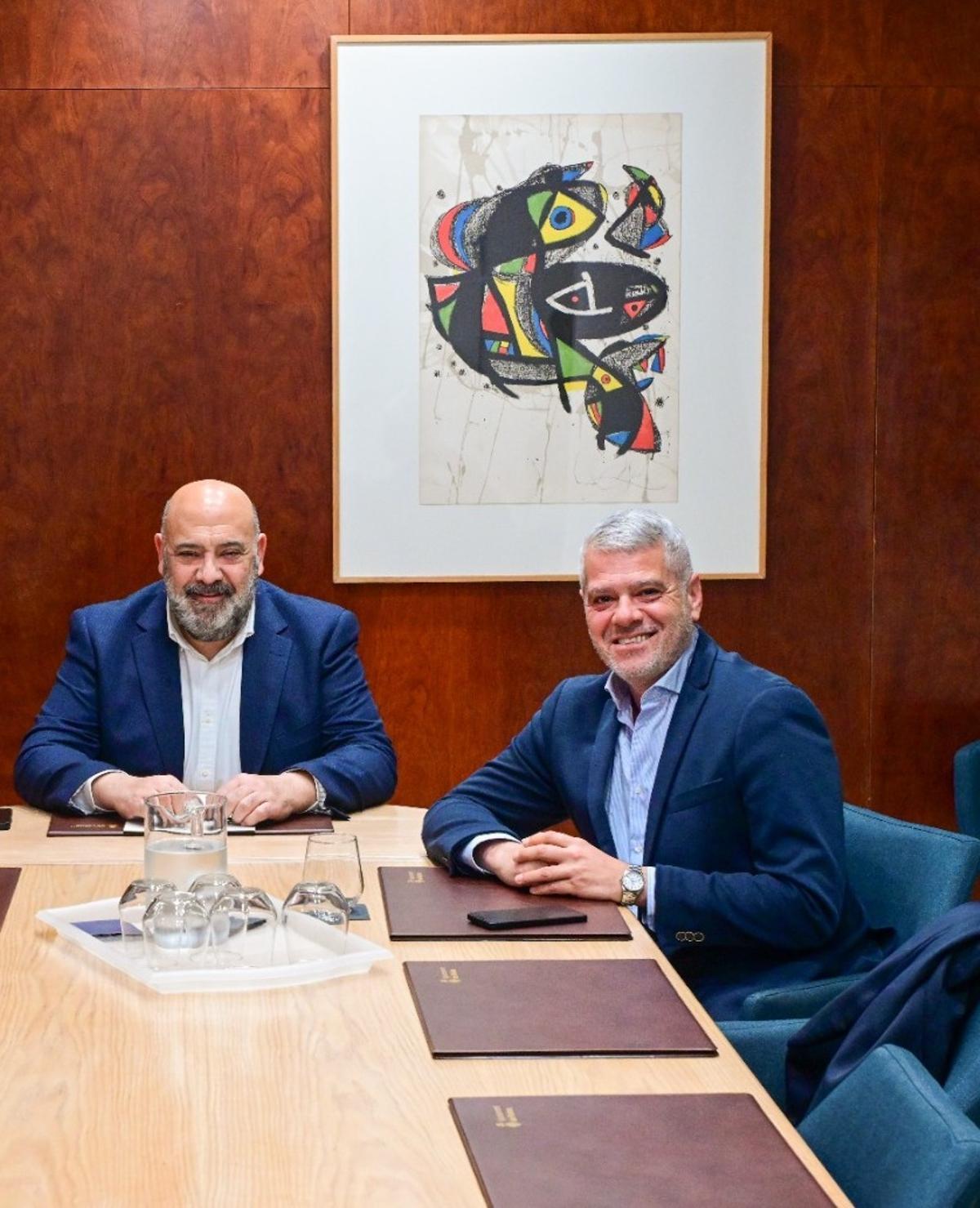 Jaime Martínez, alcalde de Palma, y Jordi Horrach, presidente de la FFIB