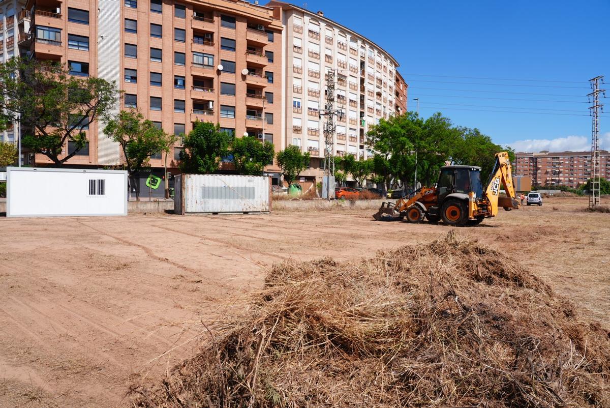 Imagen de los trabajos, este lunes.