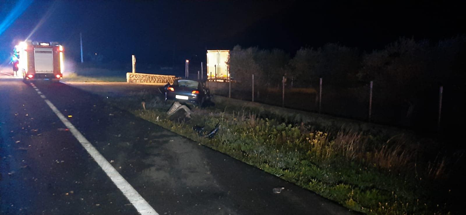 Un herido grave en un choque frontal en la carretera de Alcúdia