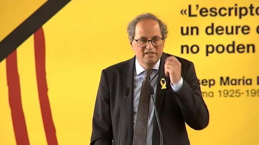 Torra: "Vamos a acusar al Estado español de esta farsa"