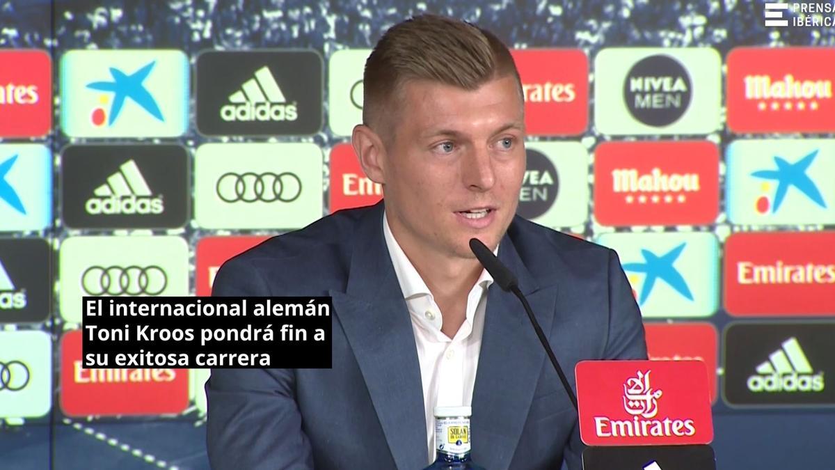 El centrocampista del Real Madrid Toni Kroos anuncia su retirada tras la Eurocopa