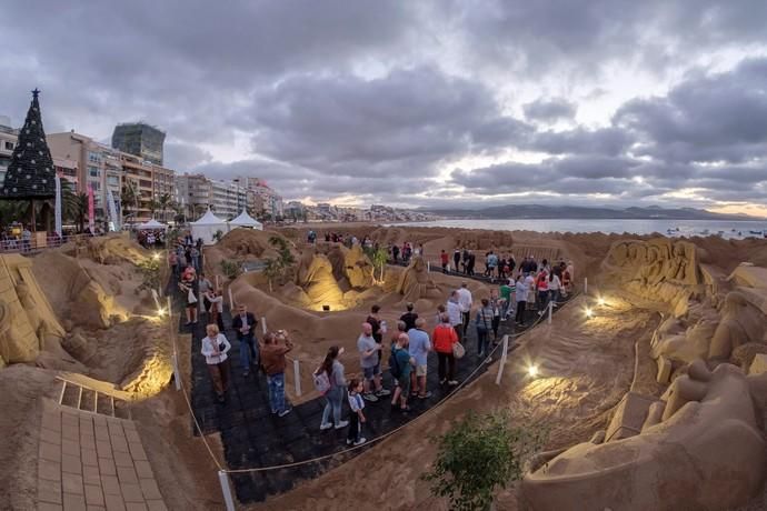 Inauguración del tradicional Belén de Arena