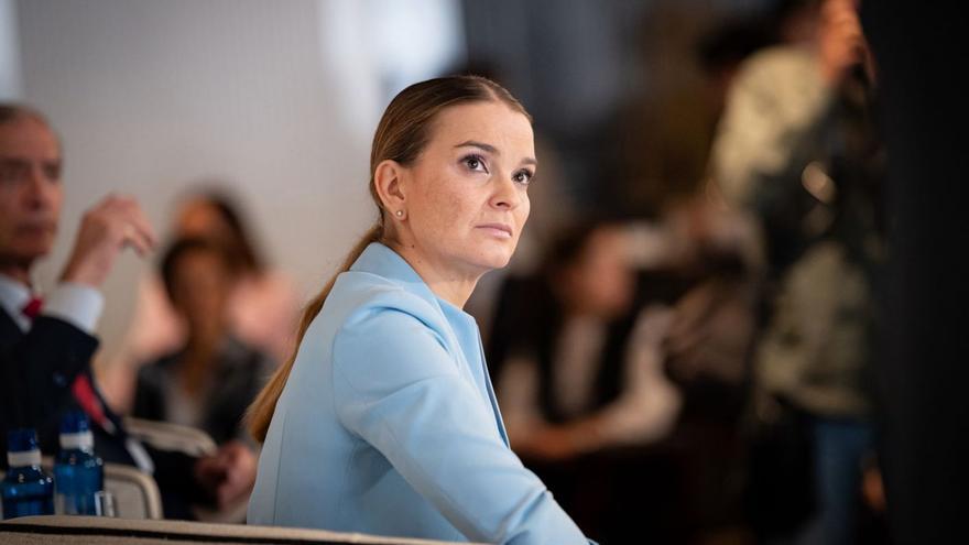 La presidenta del Govern, Marga Prohens, ayer en los Desayunos Informativos de Europa Press