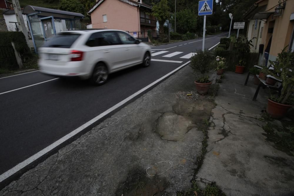 Lugar donde se produjo el accidente mortal anoche.