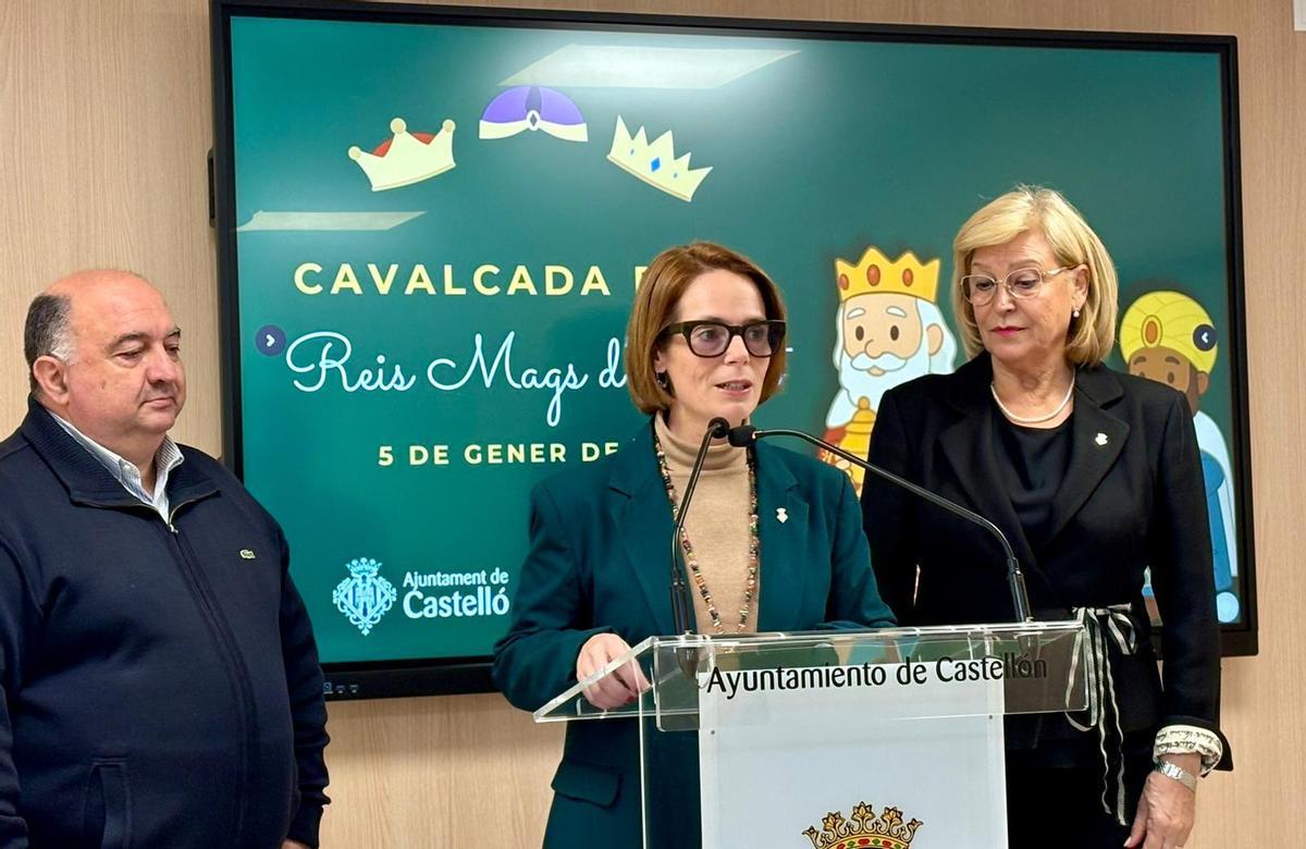 Cabezón, Selma y Adsuara, este lunes en la rueda de prensa.