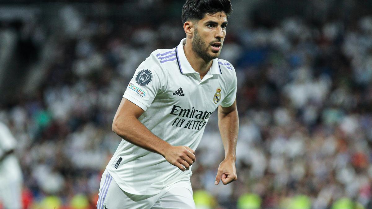 Marco Asensio, en el partido de la Champions.