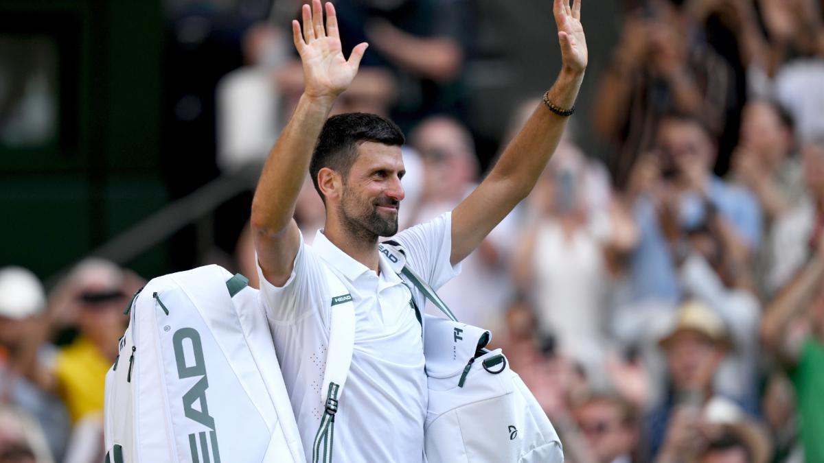 Djokovic tras su derrota con Sinner en Wimbledon