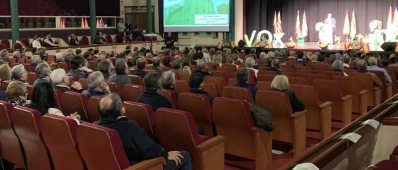 Presentación de la candidatura de Vox ayer en Alzira.