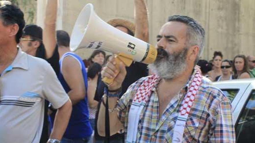 Gordillo, durante el asalto