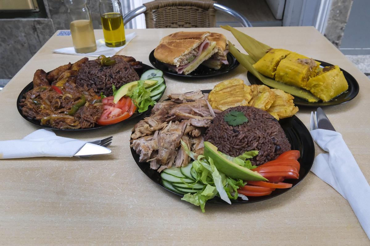 Algunos de los platos de 'A lo cubano'-.