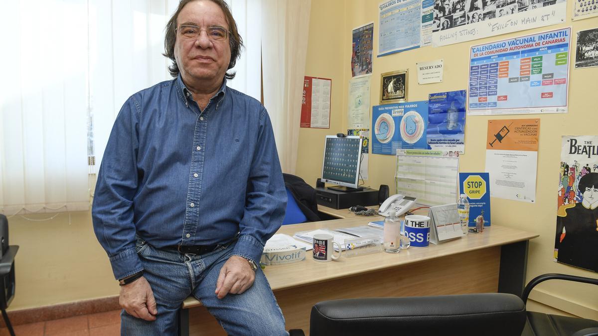 El jefe de Epidemiología en Canarias, Amós García Rojas, durante una entrevista anterior.