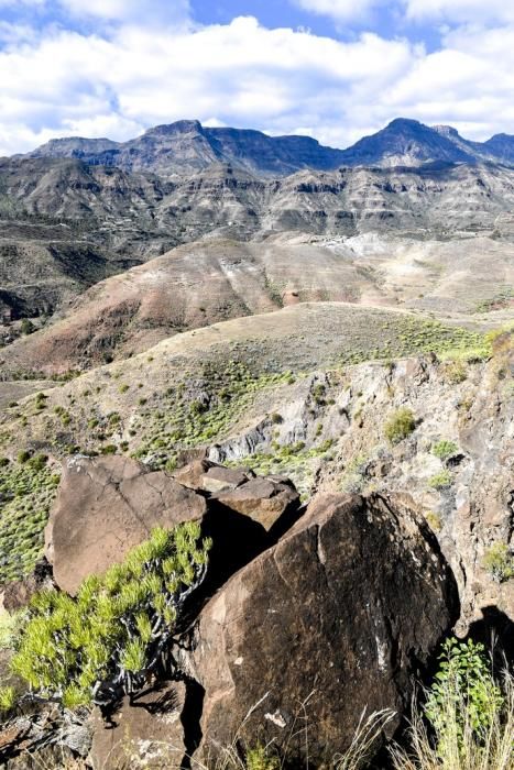 GRAN CANARIA 26-01-2019  SANTA LUCIA DE TIRAJANA-SAN BARTOLOME DE TIRAJANA. Fotos al macizo de Amurga. Fotos a los terrenos de la familia de Román comprados por el Cabildo.  FOTOS: JUAN CASTRO