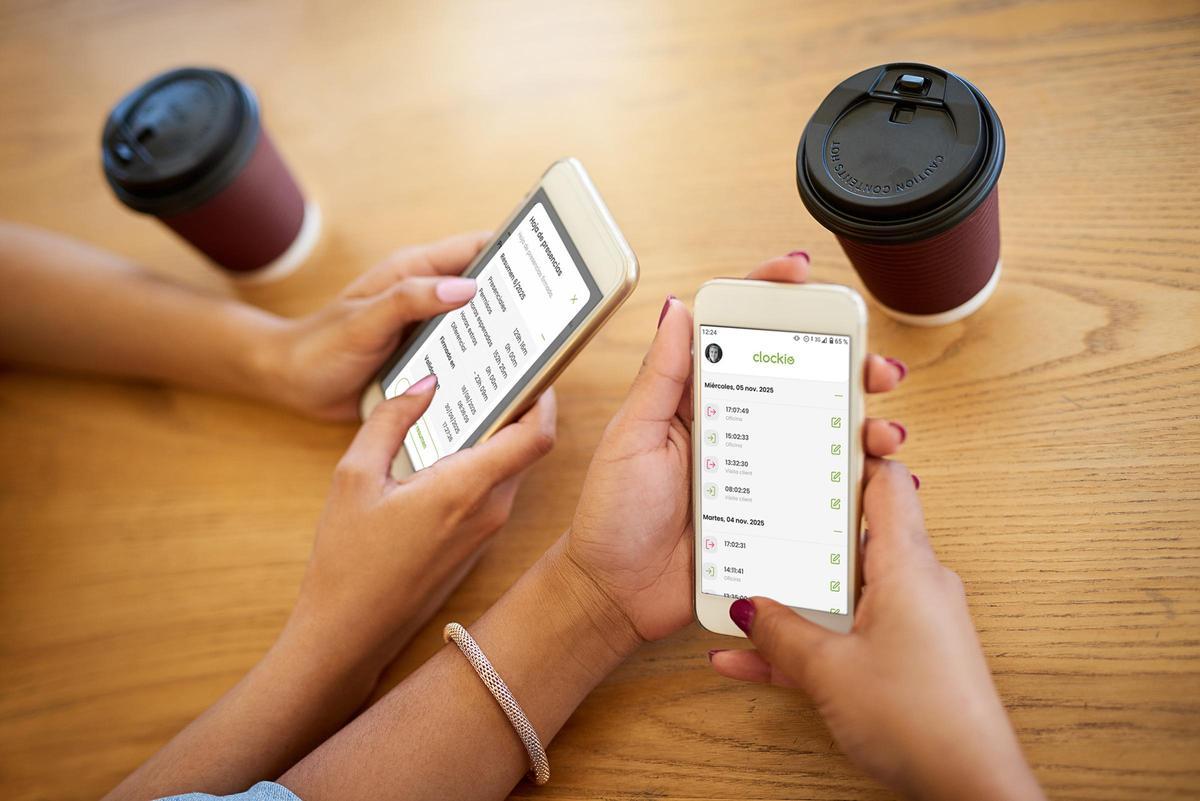 Amb Clockio es pot controlar el fitxatge amb lsmartphone