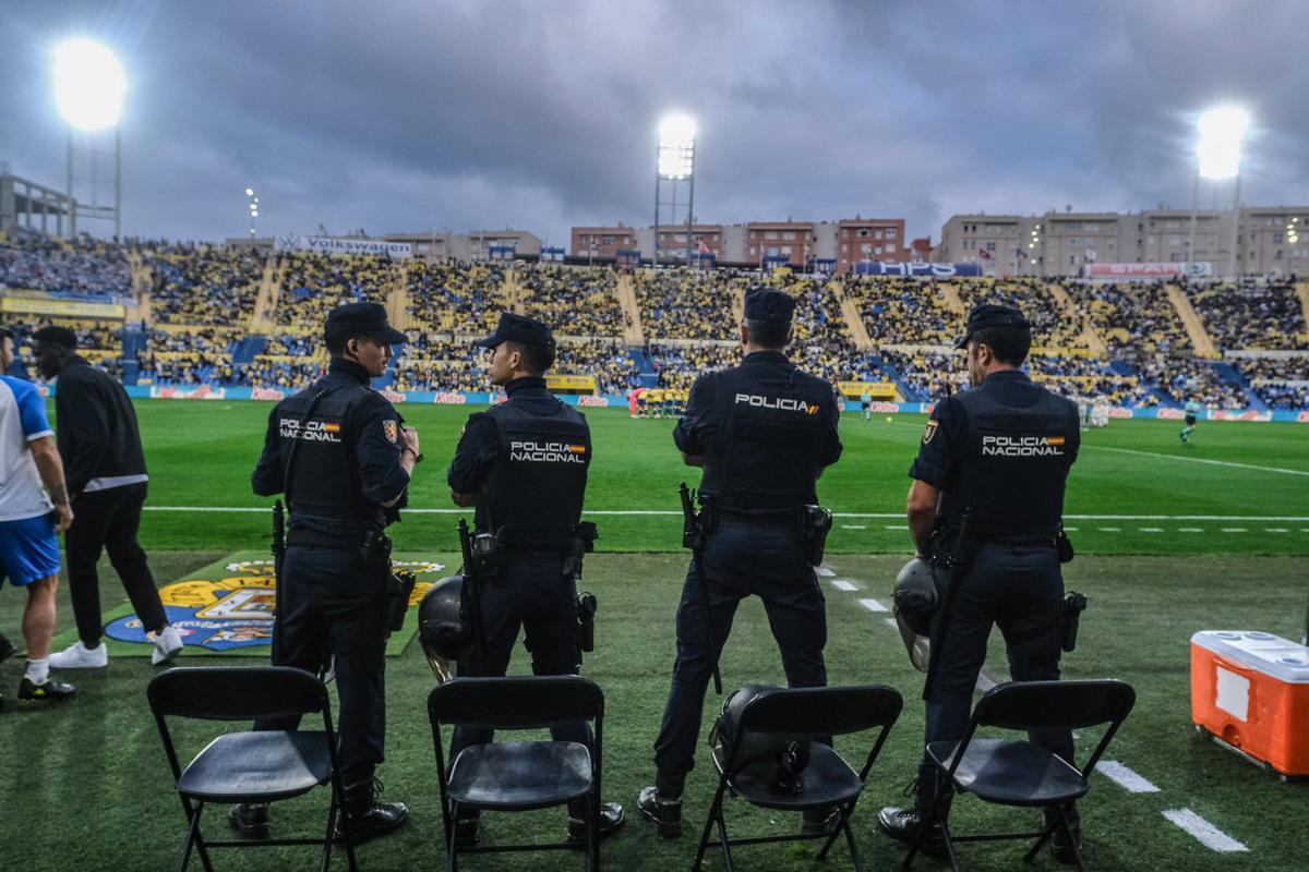 Dispositivo de seguridad del UD Las Palmas - Deportivo de La Coruña