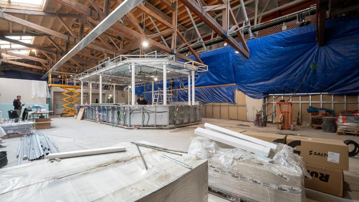 La obra de Parada Torres, en el Mercat de Santa Caterina.
