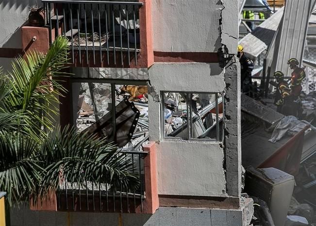 Derrumbe de un edificio de viviendas en Los Cristianos