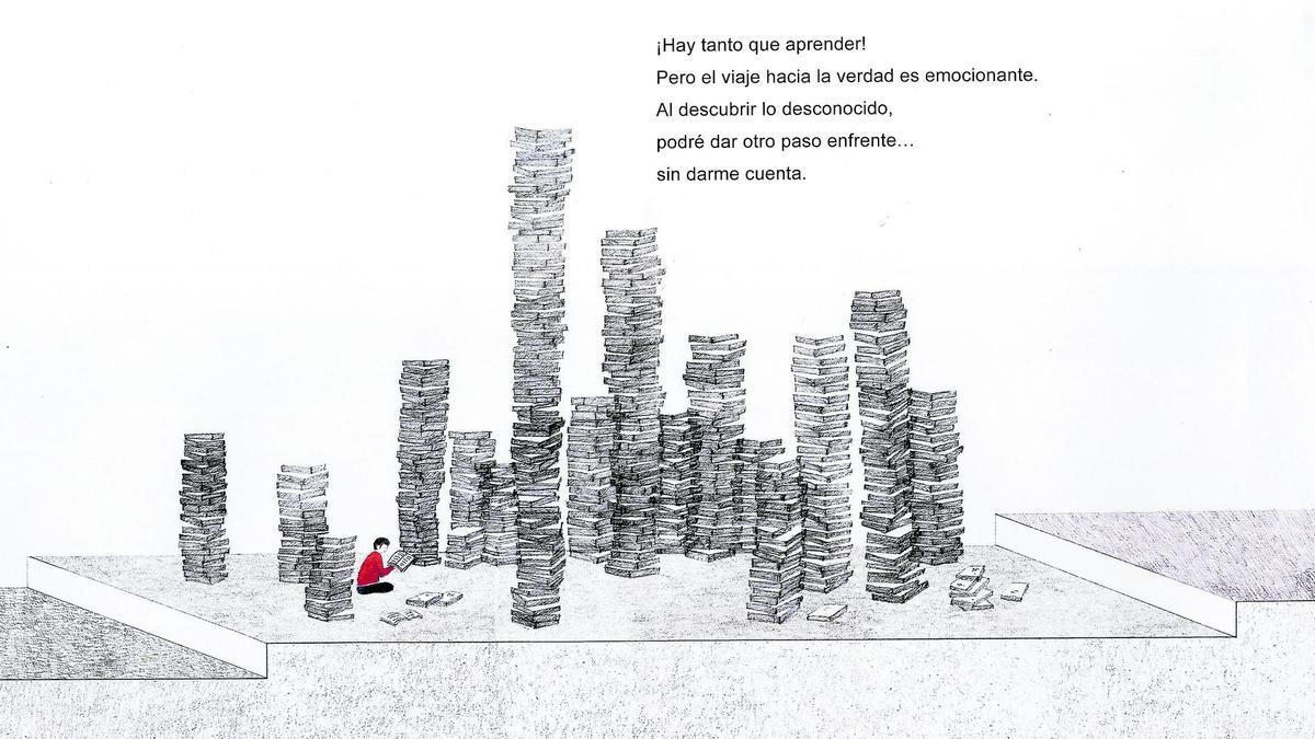 Una de las ilustraciones que se encuentran en el libro de Oh Jungsoon.