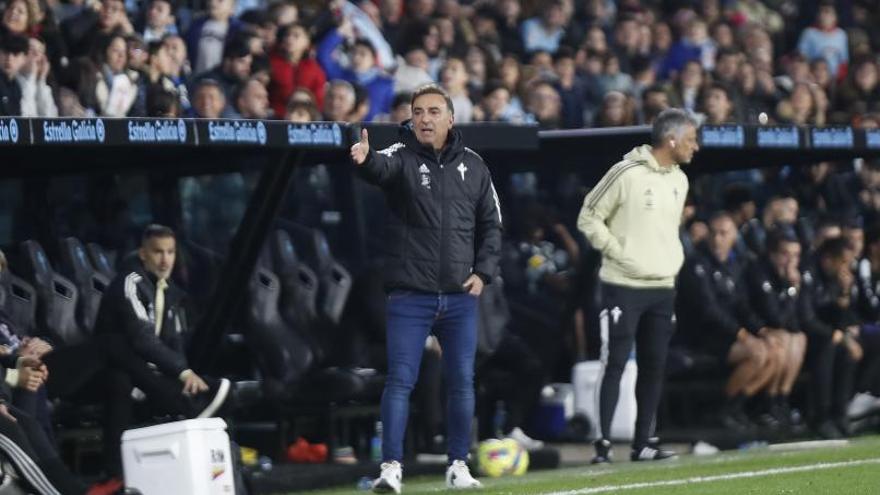 Carvalhal, el miércoles en Balaídos. / RICARDO GROBAS