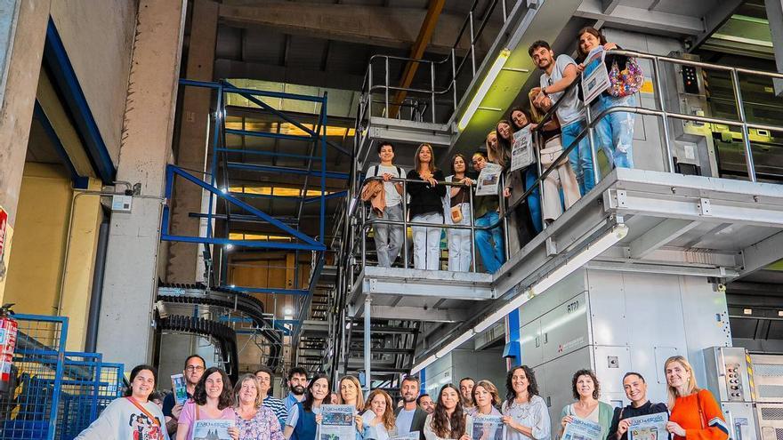 Los ejemplares de Faro da Escola, a imprenta