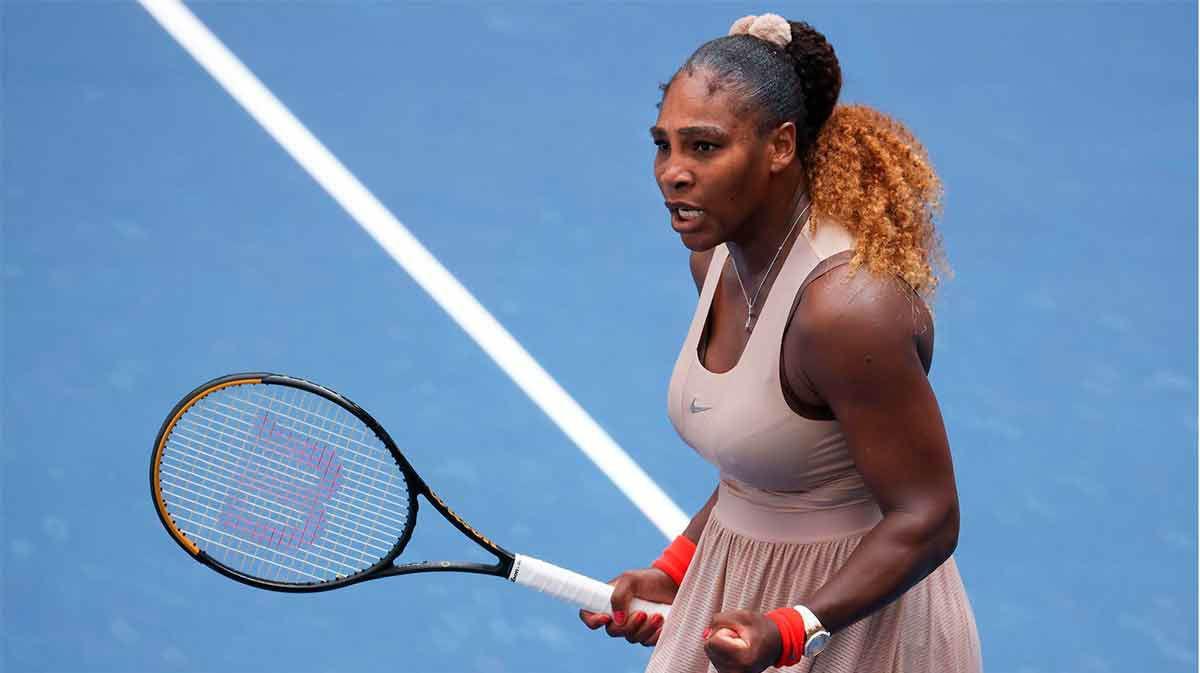 Serena Williams vence a la griega Maria Sakkari