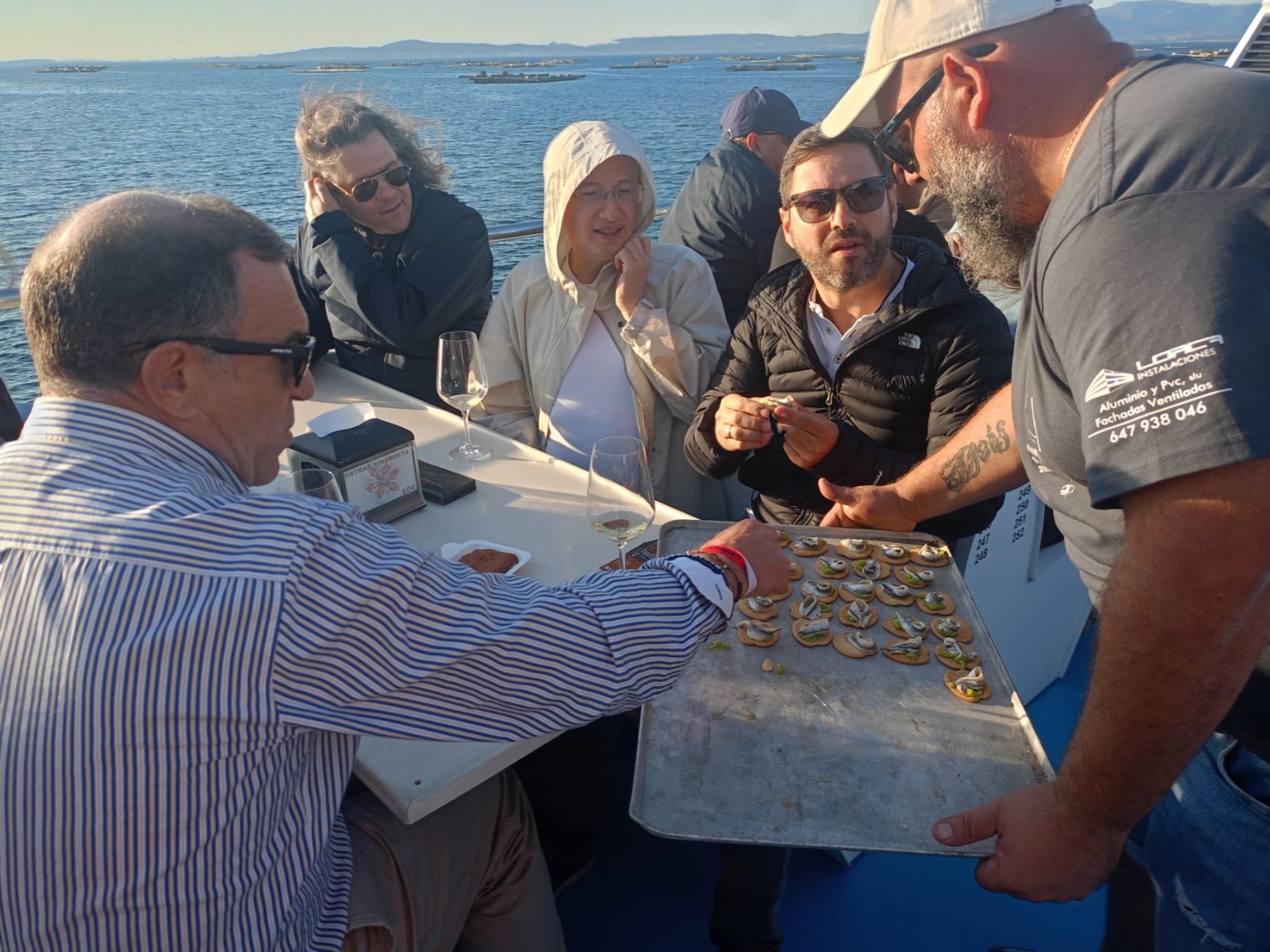 La ruta de «Viños singulares polo mar» a bordo del catamarán «Gran Cormorán Jet», esta tarde-noche.