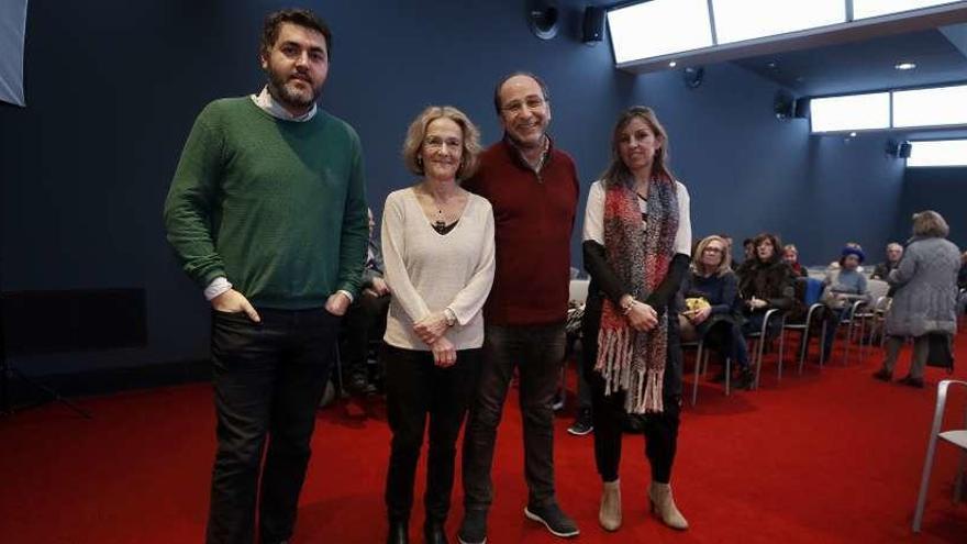 De izquierda a derecha, Jonás Fernández, Paz Andrés, Javier Suárez Pandiello y Virginia Gil.