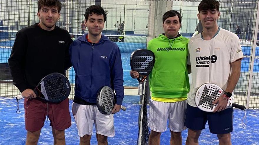 Los finalistas masculinos del Open Duero. | LOZ