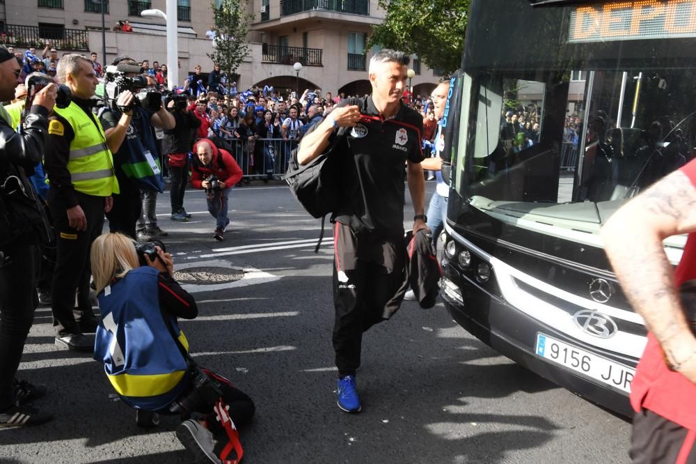 Así fue el recibimiento al Dépor en Riazor