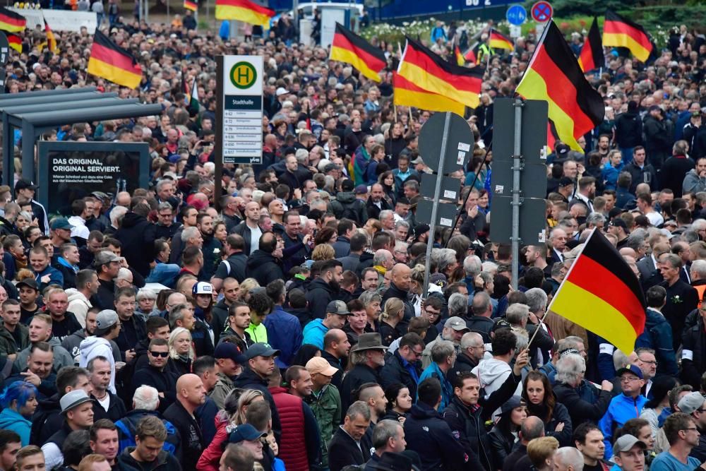 Marcha ultraderechista en Chemnitz