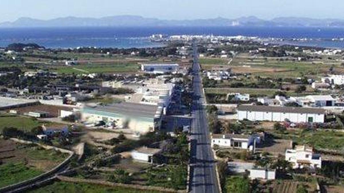 Vista aérea de Formentera.