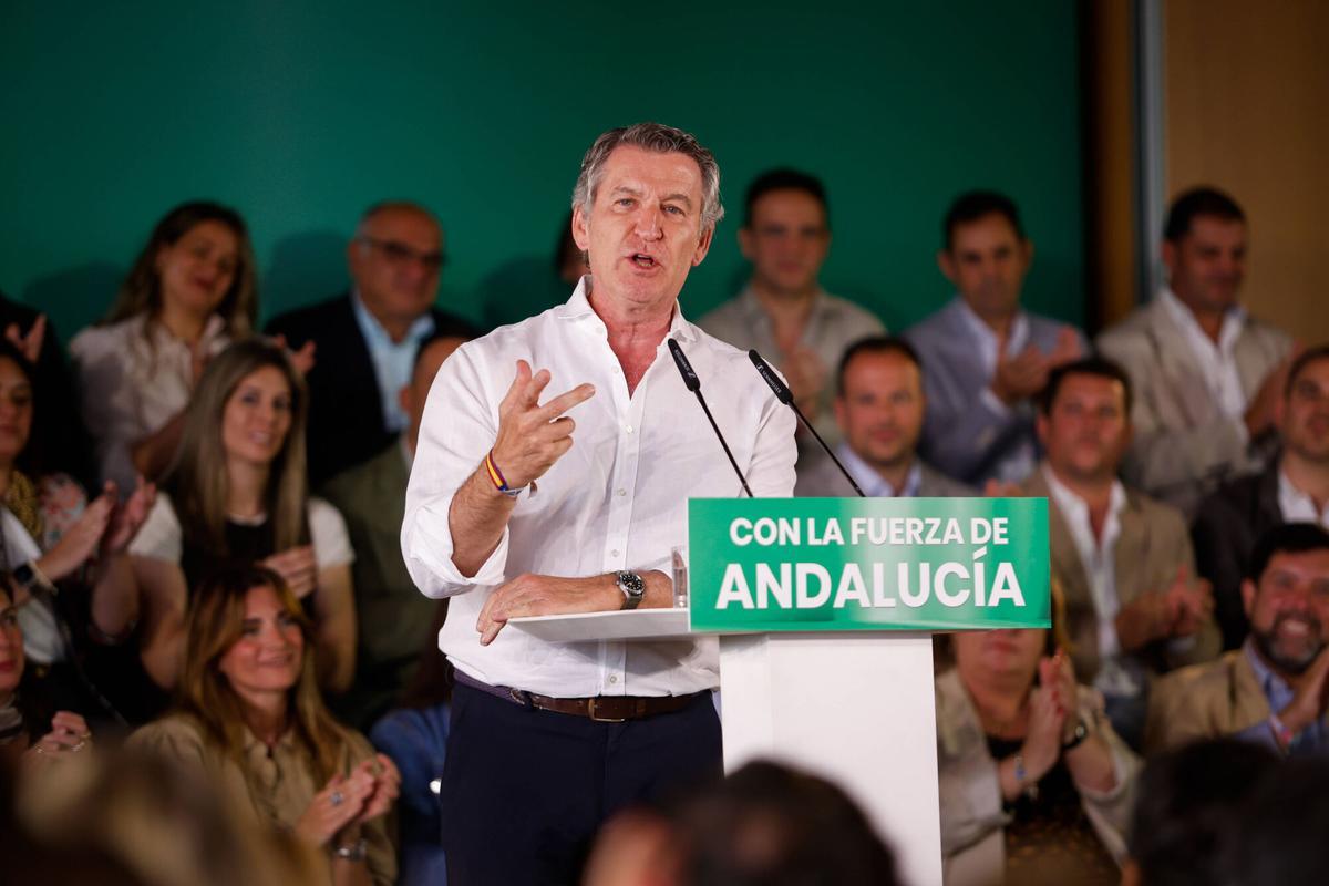 El presidente del PP, Alberto Núñez Feijóo, inicia la precampaña del Partido Popular de Andalucía en Córdoba.