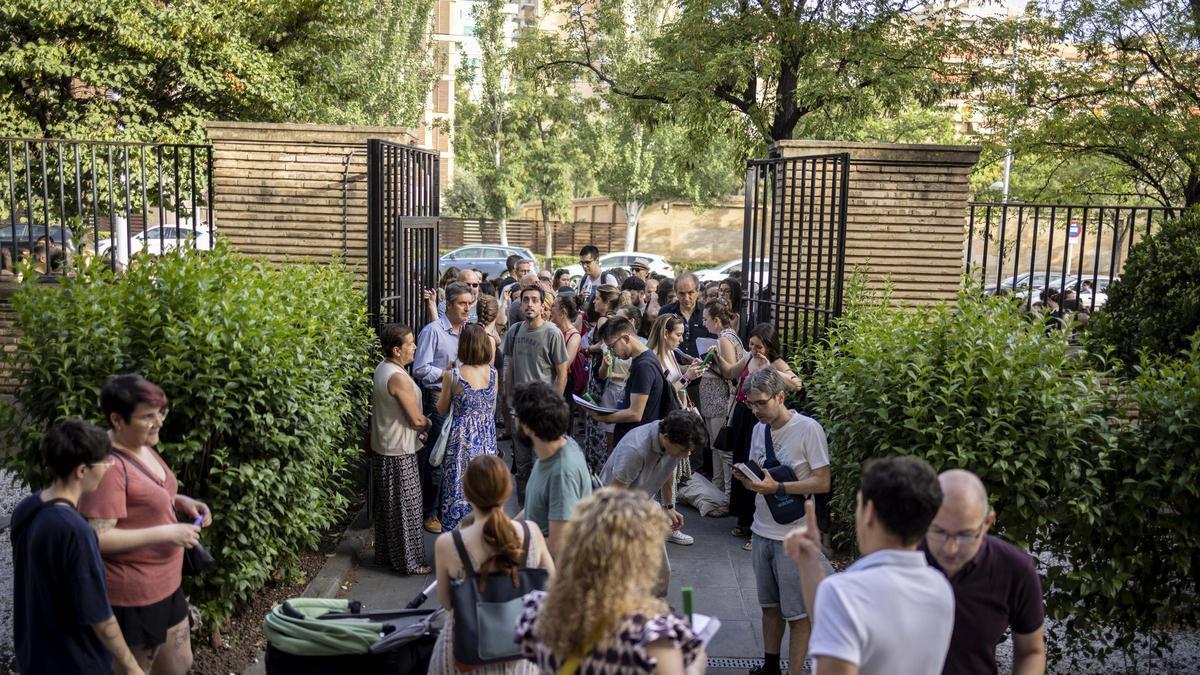 Imagen de archivo de la entrada del IES Miguel Catalán.