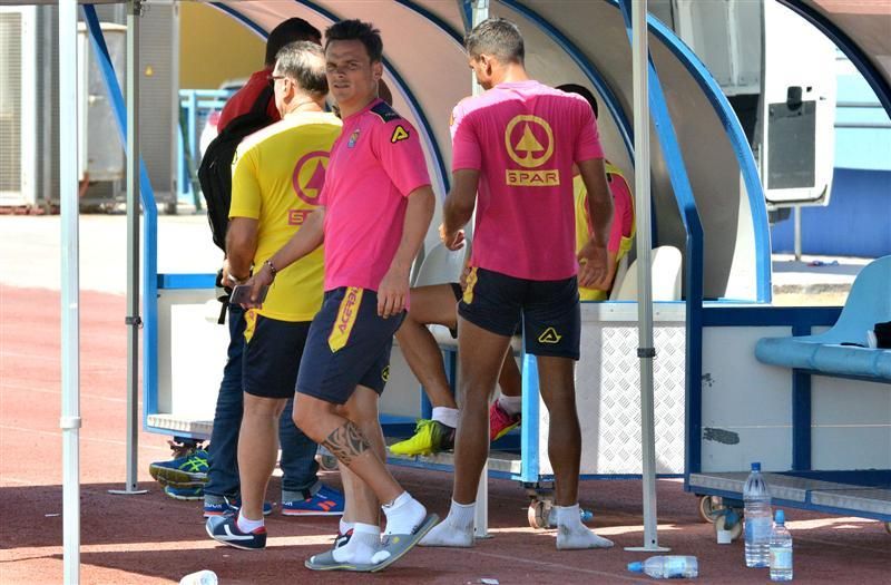 Fase final del entrenamiento de la UD Las Palmas