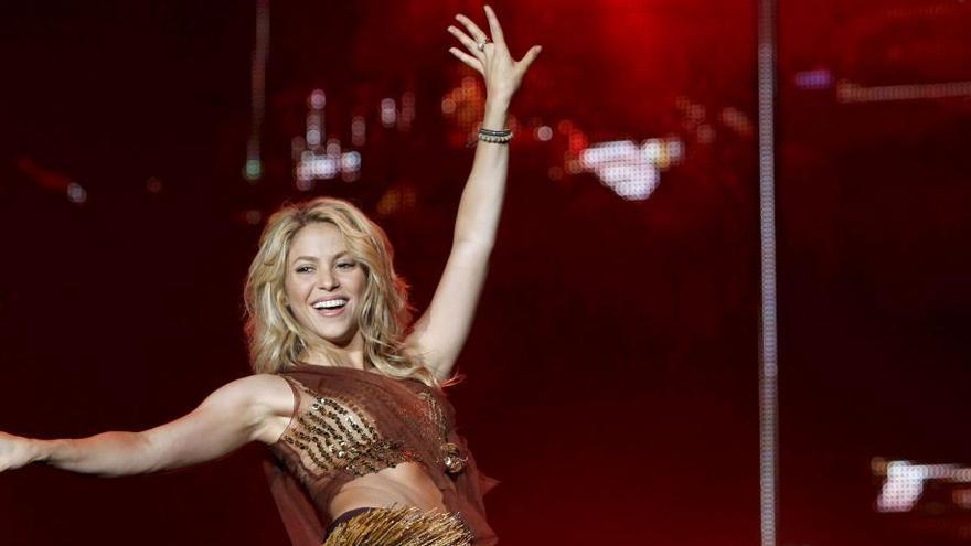 La cantante Shakira, durante un concierto.