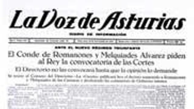 Una de las primeras portadas del diario.