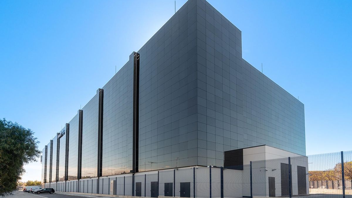 Exterior del centro de datos de Barcelona de Merlin Properties